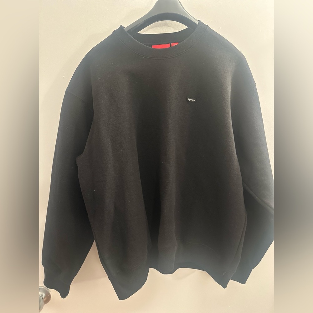 SUPREME Small Box Crewneck 'Black’ (FW22) Size Large